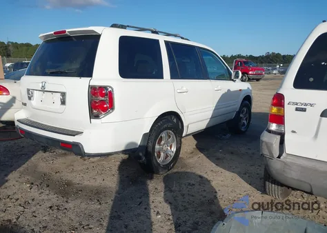 2007 Honda Pilot Ex-L из США, поврежденный, VIN 5FNYF28547B010040